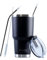 FAB | Vacuum Insulated Tumbler with Lid & Straw 850ml (30oz)| Reusable Stainless Steel Flask for Hot & Cold Drink | Iced Coffee Cup | Travel Mug | BPA Free - Black