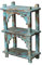 GURU SHOP Kleines Regal Modell 40, Türkis, 50x33x16 cm, Kleine Regale, Wand- & Weinregale