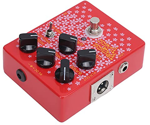 Bass Guitar Pedals Compressor Effect Pedal, Compression Guitar Pedal with Di Tube Amplifier, Bass Guitar Effects Pedal Driver for Bassist Electric Guitar Bass
