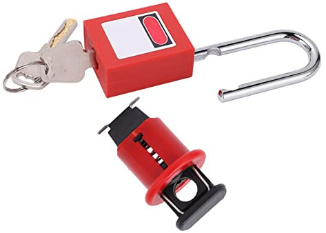 Serrure à Clé de SéCurité Installation Facile Serrure à Clé Industrielle Miniature pour CléS à Usage GéNéRal MPCO+cadenas 38mm