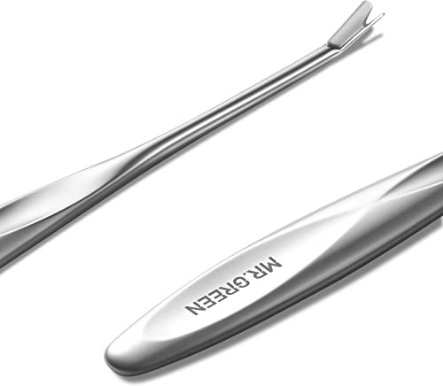 MR.GREEN Cuticle Pusher Dead Skin Remover Stainless Steel Manicure Tools Professional Cuticle Trimmer Nail Polish Peeler Scraper (Mr-2190)