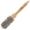 Head Jog 34mm Straw Radial Brush - Ceramic Coated Barrel & Ionic Round Brush for Hair Drying, Volume & Curling - Styling for All Hair Types - Blow Dry for Smoothing & Adds Shine