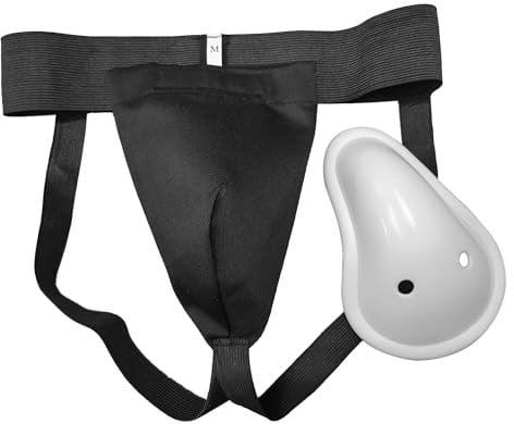 LEONARK Hema Fechten Sportausrüstung Suspensorium Männlicher Schritt-Cup-Protektor Athletische Unterstützer für Männer mit Körbchen für Hema (L)