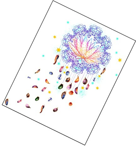 Amosfun 1 Satz Mandala-Wandaufkleber Wandtattoo Wohnzimmer Wandtattoo abziehen und aufkleben Hintergrund Wohnkultur Wandtattoos Wohnzimmer Mandala-Aufkleber Yoga Fenster Blumenwand PVC