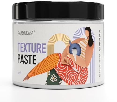 KAMENSKAYA Leichte Texturpaste - Modellierpaste Acryl Medium - 16.9 fl oz (500 ml)