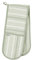 Ulster Weavers - Sage Gingham Double Oven Gloves (88 x 18cm) - 100% Cotton - Green Striped Oven Gloves Heat Resistant - Washable - Stripe Themed Oven Gloves - Sage Kitchen Accessories - Kitchen Gifts