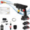 Garden Electric 24V Cordless Pressure Washer - 3.5 Mpa Power Cleaner Kit, Portable with 2 Batteries and Charger for Car & Garden