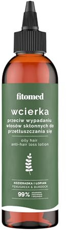 Fitomed Natürlich Haarwasser Gegen Haarausfall 200ml - Hair Tonic für Fettige Kopfhaut - Haarwuchsmittel mit Baikal-Helmkraut und Klette