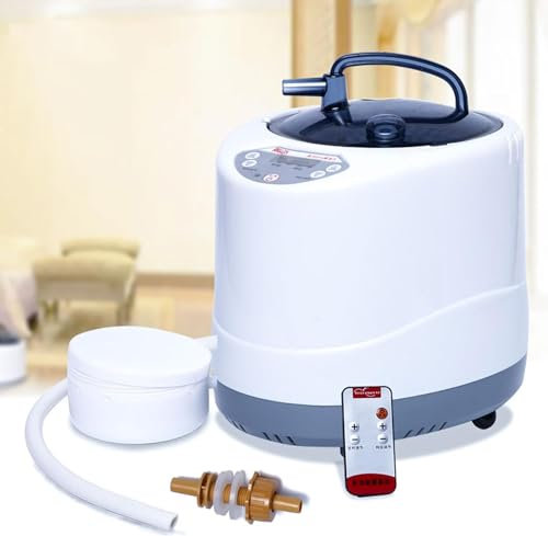 4L Sauna Generator 2000W Portable Steamer Pot With Remote Control, Suitable For Large Wooden Barrel Steam Sauna Rooms - Body Therapy Steamer With Timer Display