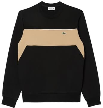 Lacoste SH2851 Maillot de survêtement, Noir/viennois, M Homme