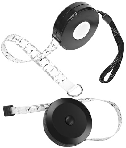 1 Stück 200-Cm-Maßband Und 1 Stück 150-Cm-Maßband, Automatisch Einziehbares Kunststoff-Maßband, Doppelseitiges Maßband, Maßband Für Schneider, Flexibles Maßband, Mini-Maßband