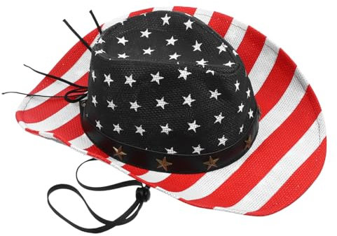 ifundom Amerikanische Flaggenmütze aus Denim, 56-60cm, für Party