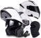 Caimcie Integrierter Modularer Motorradhelm Mit Klappfront DOT/ECE-Zugelassener Modularer Motorradhelm Mit Doppelvisier Sturzhelm Rollerhelm Für Männer Und Frauen L,56-62CM
