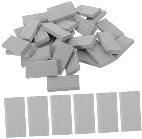 GETAJGHSD 50stücke Miniatur Ziegelsteine Landschaftsbausteine Für Maßstab Für Miniaturarchitektur Und Sandtischgestaltung