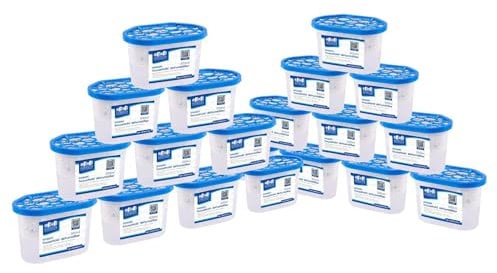 Harbour Housewares Dehumidifier 500ml Pack of 20 - Ocean - Interior Condensation Moisture Remover Mildew Absorber for Damp, Mould, Kitchen, Caravan, Car, Home, Bedroom, Wardrobe, Garage, Basement