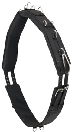 F Fityle Entrenamiento Surcingle Horse Training Cinturón de Cemento para Caballos Equipo de Entrenamiento Ecuestre Multifuncional Resistente Caballo Surcingle, M