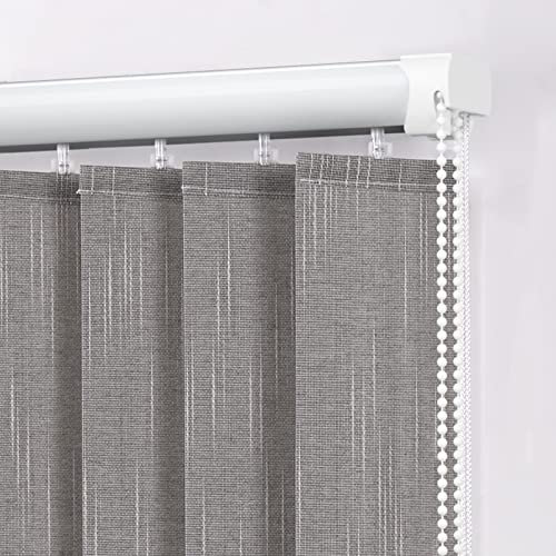 Modern Venetian Blinds for Large Windows Easy to Install Blackout Shades for Sliding Glass Doors Vertical Blinds for French Patio Doors Includes Accessories (W80xH130cm)