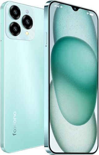 FOXIONO Handy Ohne vertrag Android, 8GB+64GB, Octa Core Handy Günstig 90Hz 6.52 Zoll HD+,4000mAh Smartphone ohne vertrag Günstig, 13MP+5MP, Dual SIM 4G Simlockfreie Handys (Grün.)