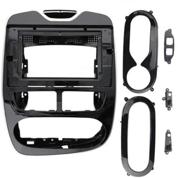 DYDGUTUFB Cadre Façade D'autoradio pour R&enault pour Clio 2012 2013 2014 2015 2016 2017 2018 2019 10,1 Pouces Autoradio Panneau Façade Cadre Tableau De Bord Installation Garniture Kit(2012-2016)