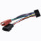 Câble adaptateur ISO 20 broches pour autoradio - Matériau ABS - Compatible avec la plupart des autoradios de véhicule - Alimentation et connexion de haut-parleur - Noir - Installation facile
