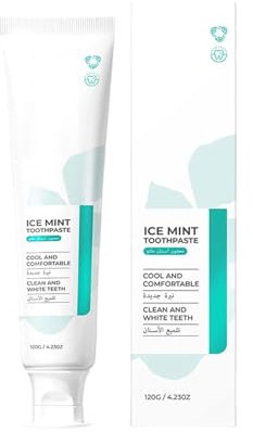 Mint Zahncreme Mit Aminosäuren, Entfernt Zahnbelag Von Kaffee, Tee Und Speiseresten, Frischer Atem Für Mundhygiene - Sanfte Reinigung Ohne Scharfe Chemie, 120g