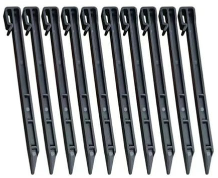 songshiyi 20 Bordure de Jardin Piquets d’ancrage,Bordure de Gazon Flexible Bordurette de Pelouse Aspect Naturel (Gris)