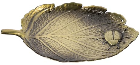 Healvian Encrier Décoratif Multifonction en Métal Couleur Bronze Antique, Récipient D'encre pour Calligraphie Chinoise, Bac à Encre Créatif de Lotus, Accessoire pour Bureau et École,