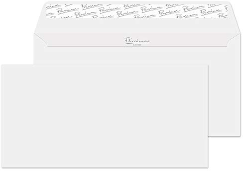 Blake Business | Briefumschläge DL (110 x 220 mm) | 25 Stück | 120 g/m² | FSC-zertifiziert | Ohne Fenster | selbstklebend Ripp-Umschläge | fur Büro | Bürobedarf | weiß Briefumschläg/Kuvert (91254)