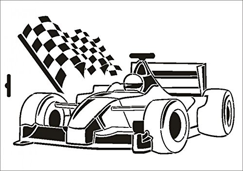 UMR-Design W-217 Formula 1 Wand/Textilschablone Grösse A3