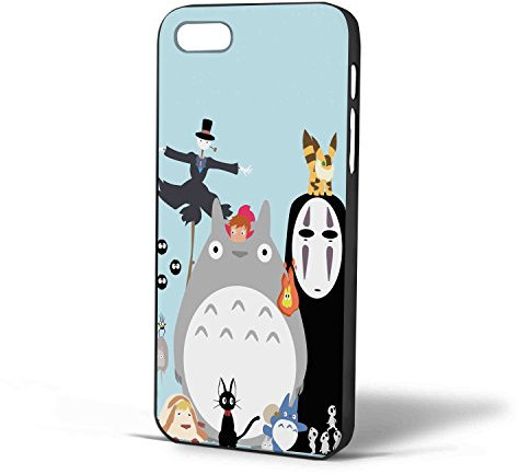 Studio Ghibli Zeichen für iPhone Fall (iPhone 5/5S, Schwarz)