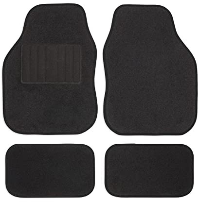 Safe Travel 27650 Universal-Automatten-Set für Linkslenker, Geschweißter Ferseneinsatz, Schwarze Einfassung