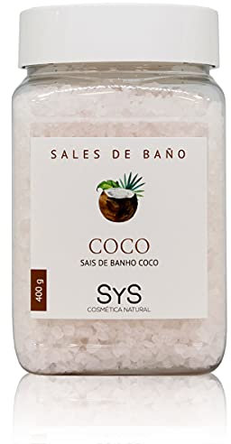 Labnatur Sales de Baño Coco 400g - Sales Marinas Naturales y Relajantes - Nutren, Hidratan y Suavizan - Bienestar - Alivio del Cansancio - Cuidado Corporal - Fabricado en España