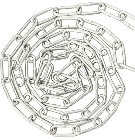 3m / 5m / 25m Stahlkette Meterware Langgliedrig verzinkt 2x22x8mm Gliedgröße – Länge wählbar (5 Meter)