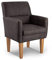 CAVADORE Diningsessel Kira / Polstersessel für Küche, Esszimmer oder Wohnküche in Lederoptik / Passend zur Küchengarnitur Kira / 66 x 96 x 71 / Hochwertiges Mikrofaser: Grau