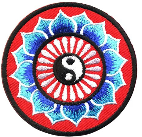 Freak Scene Aufnäher - Yin Yang Blume - Patch