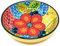Verano Spanish Ceramics Classic Spanish Hand Painted Decorative Floral Pattern Serving Display Large Fruit Food Salad Bowl - 30cm Fish Scales