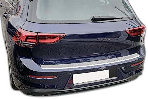 Ladekantenschutz Edelstahl MATT kompatibel für VW GOLF 8 SCHRÄGHECK | ab 2020 | mit Abkantung | premium Qualität von RECAMBO