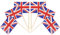 QQSD 100 Pcs United Kingdom Flag Toothpicks UK Flags Cupcake Toppers Decorations, Mini Small Britain Flag Cupcake Pick Sticks Cocktail British Toothpick Flag Cake Topper Picks