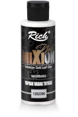 Rich Laubkleber (Milchmischung) 120 ml– Water-Based, Viscous Adhesive for Leaf Foil Applications, Ideal for Decorative and Artistic Projects