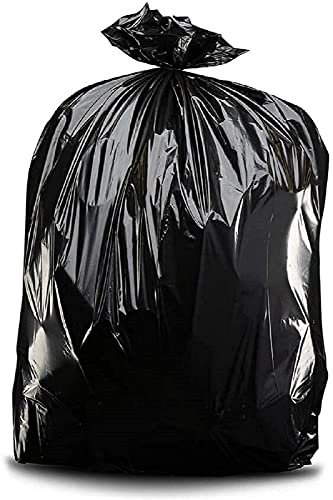 Wirestar Hub 50 Black Bin Bags – 100 Litre Heavy Duty Bin Liners - 100% Recycled - 140 Gauge, 35 Micron – Super Strong Refuse Sacks of Size (82 x 86 cm / 820 x 860 mm)
