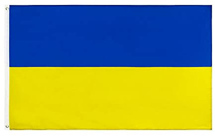 Ukraine Flagge 90 x 150 cm groß TOP Qualität - Fahne Blau, Gelb aus Polyester