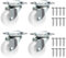 40mm Swivel Castors 4PCS UP TO 80 KG, Heavy Duty Caster Wheels for Furniture, Equipment, Appliances, Carts, Chairs, Coffee Tables, Flower Pots