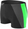 Aquarti Maillot de Bain pour Homme Boxer de Natation Sportif, Noir/Gris/Vert, 3XL