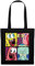Spreadshirt SpongeBob Schwammkopf Patrick Gary Thaddäus Stoffbeutel, One size, Schwarz