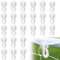 24 Stück Fußballnetzclips Fußballtornetzclips Weißer Fußballnetzclip, für Outdoor-Sportarten, Fußball, mit Aufbewahrungstasche