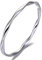 Mecool S999 Sterling Silver Bracelet Solid Twisted Ladies Bracelets Stackable Textured Bangles for Womens Bracelet | Gifts for Friends | Sterling Silver Jewellery for Girls