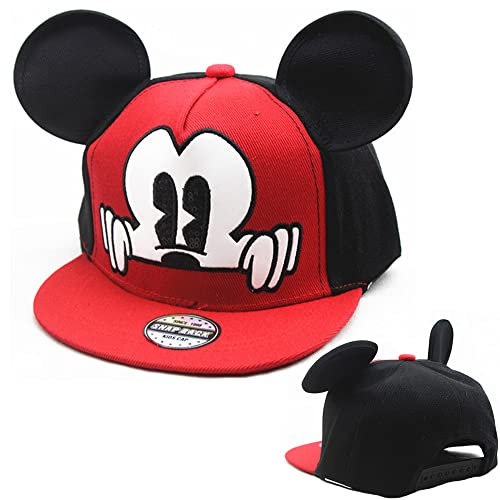 YGCHEN Mouse Baseball Cap Mouse Baseballkappe Kinder Sommerhut Maus Basecap Hut mit Ohren Baseball Kappen Verstellbare Schirmmütze Kinder Sport Sonnenschutz Cap