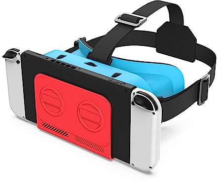 WinDrogon VR Headset, Designed for Nintendo Switch & Switch OLED Accessories for Switch VR Games, Labo VR and YouTube VR, VR Glasses with Adjustable Pupil Distance and Adjustable Switch Goggles Strap