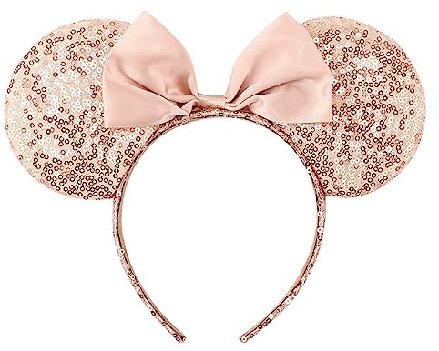 DRESHOW Oreilles de Souris Arc Bandeaux Paillettes Décoration de Fête Cosplay Costume pour Filles et Femmes