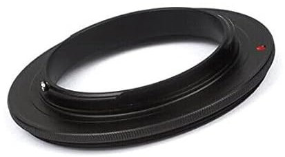 Compatible con Lumix M4/3 adaptador retro de 72 mm, anillo de inversión macro, adaptador MFT inverso